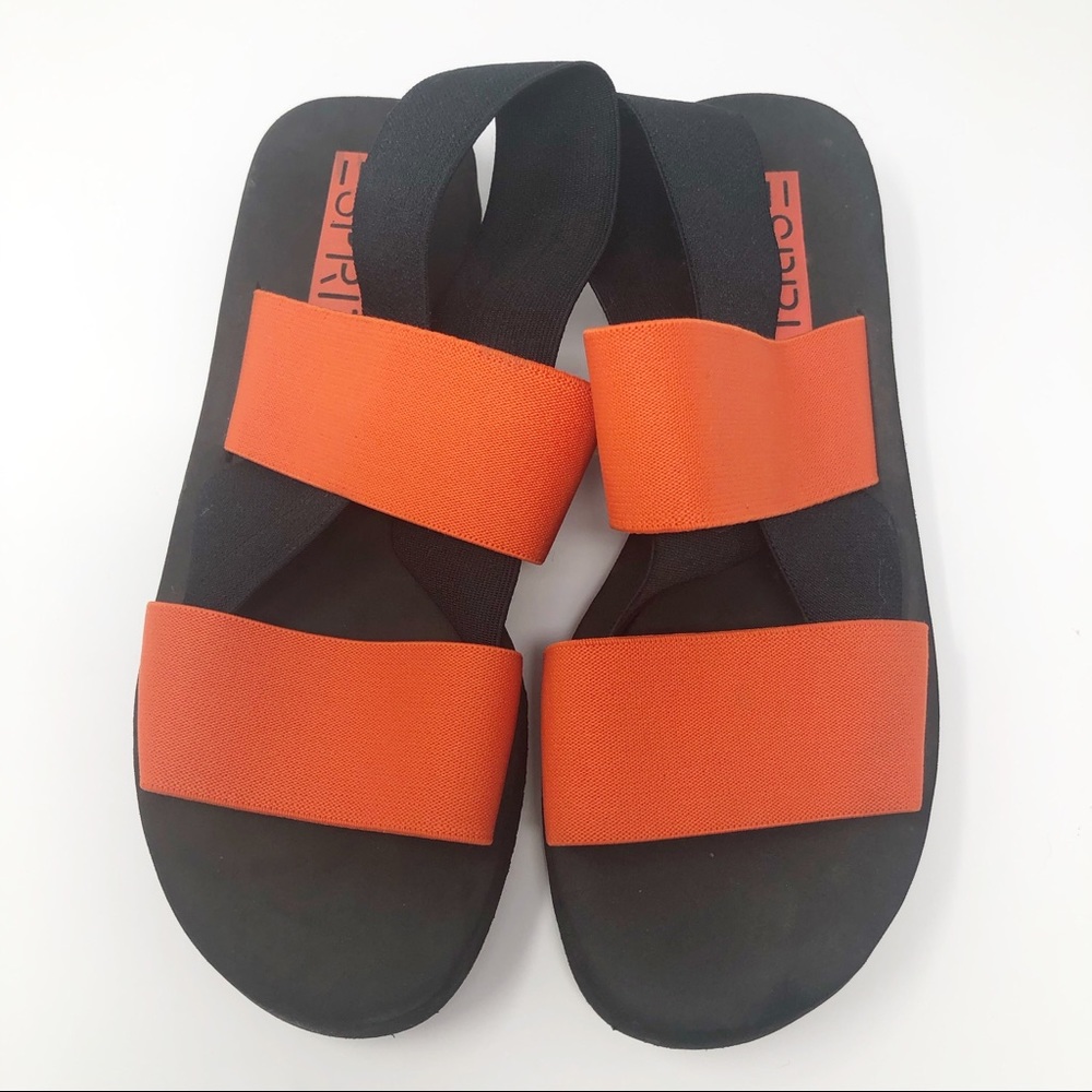 Esprit | Elastic Straps Orange/Black Sandals